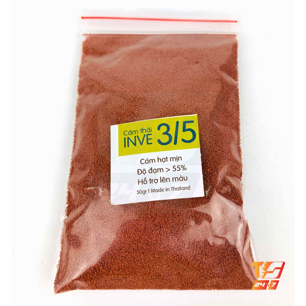 Cám Thái Inve 3/5 50g - Thức Ăn Cá Hạt Nhỏ Cho Betta, Guppy, Vàng