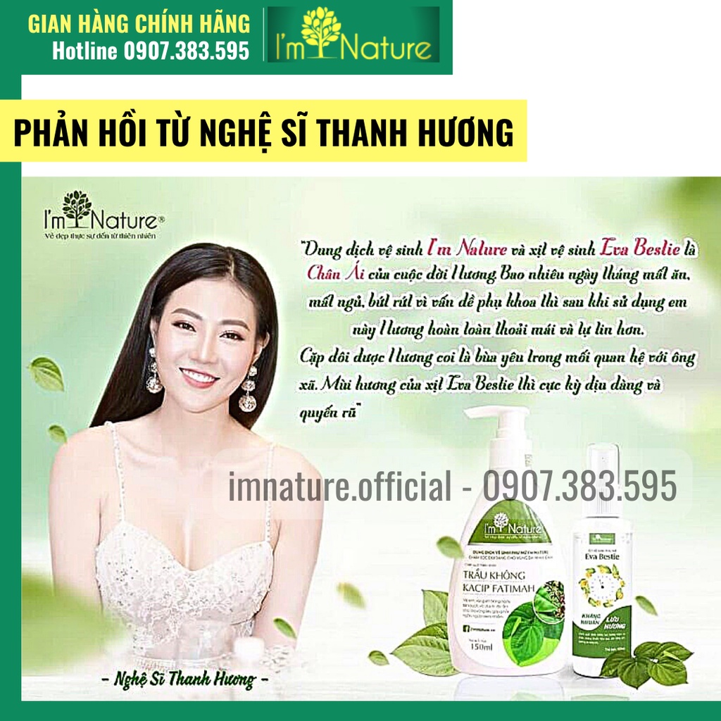 (Mini) Dung Dịch Vệ Sinh Phụ Nữ Trầu Không I'm Nature 20ml