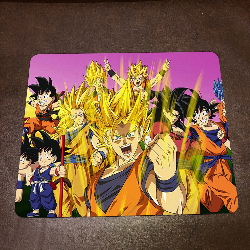 Lót chuột máy tính Anime Dragon Ball Z Wallpapers 1 Mousepad cao su êm ái. Nhận in theo yêu cầu