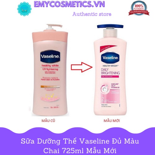 Sữa dưỡng thể Vaseline 725ml mẫu mới