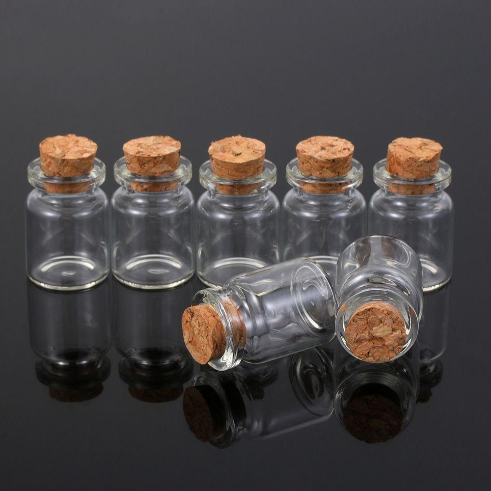 WATTLE Set 10 Lọ Thủy Tinh Rỗng Nhỏ Nhắn Kèm Nút Bần