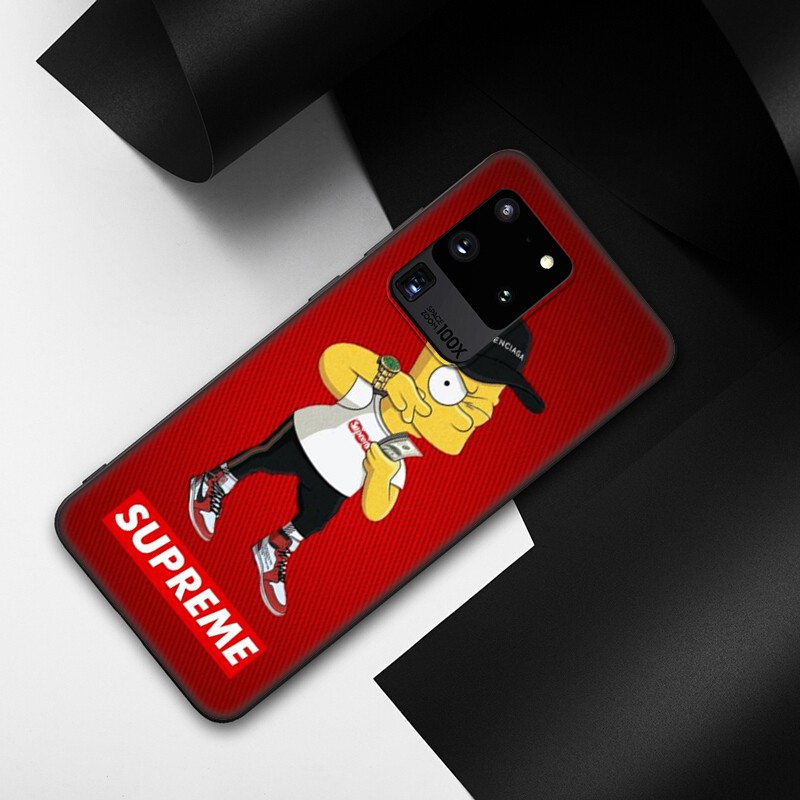 Samsung Galaxy S10 S9 S8 Plus S6 S7 Edge S10+ S9+ S8+ Casing Soft Case 112LU Simpson Cartoon mobile phone case