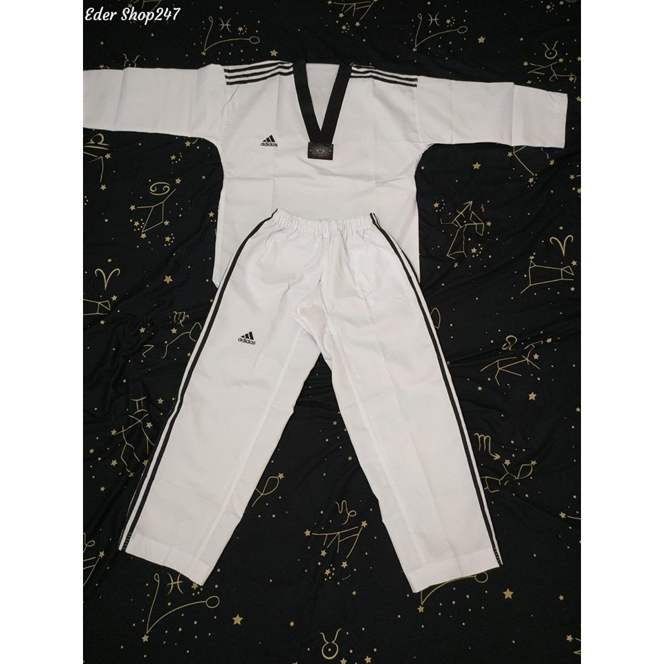 Võ Phục Taekwondo vải sọc tăm siêu ngầu