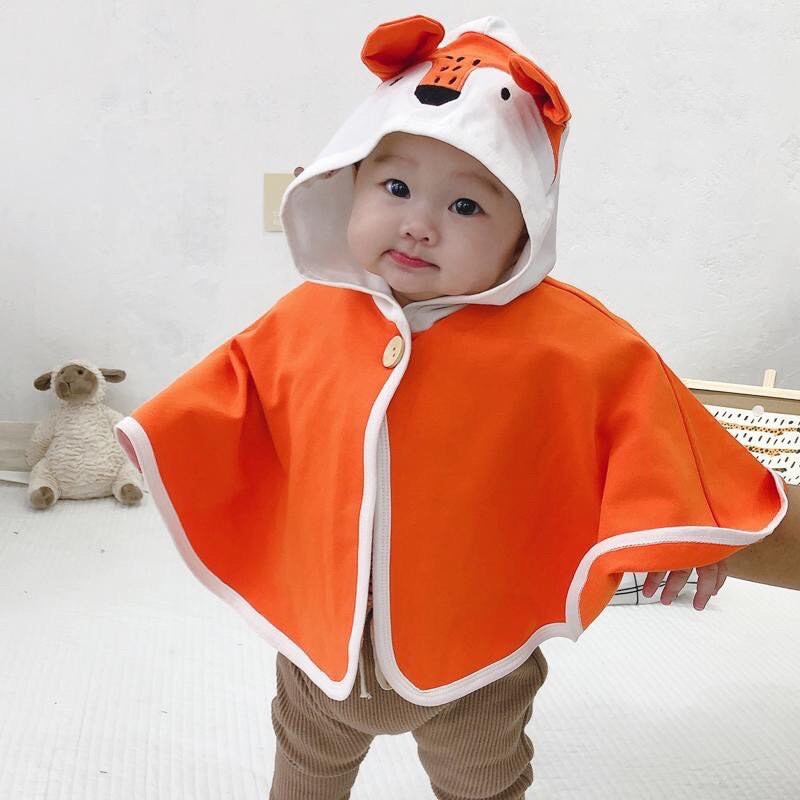 [ẢNH CHỤP THẬT] ÁO CHOÀNG TRÁNH NẮNG CHẤT COTTON MỀM MỊN IN HÌNH ĐỘNG VẬT SIÊU CUTE CHO BÉ YÊU 6-16KG. VIDEO THẬT