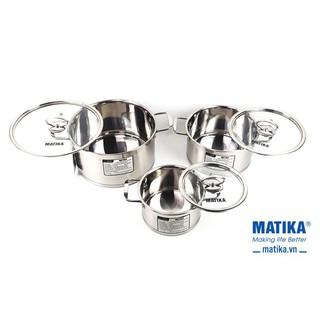 BỘ NỒI INOX 5 ĐÁY MATIKA MTK-C5
