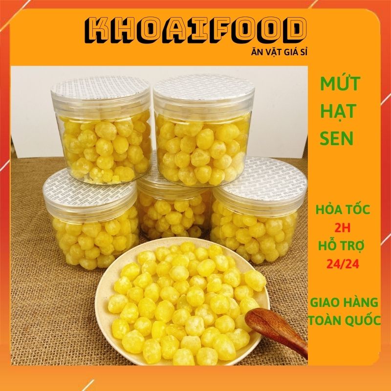 Mứt hạt sen đặc sản Huế, hương vị tết cổ truyền hũ 350g tiện lợi