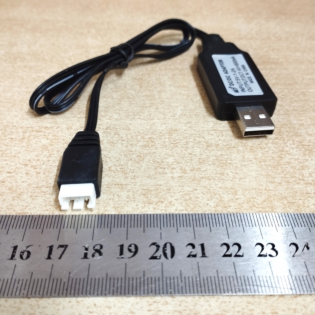Dây cáp sạc usb điện áp 7.4V dung lượng 800mA chân cắm jack XH 2.54mm 3P