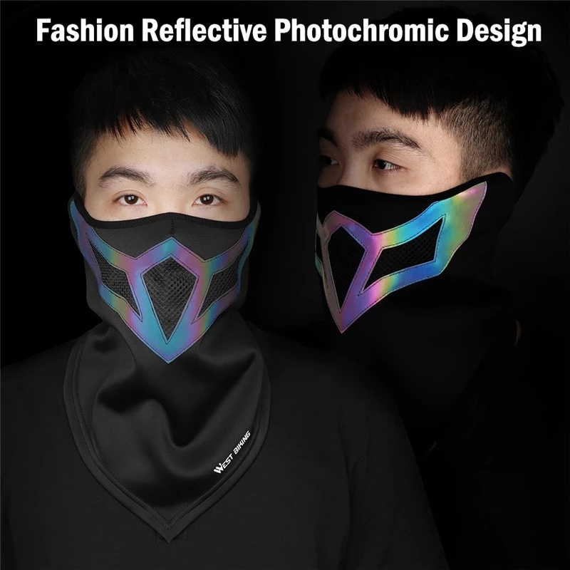 West Khăn Choàng Bandana Che Mặt Bằng Vải Lông Cừu Giữ Ấm Mùa Đông Chống Gió Dùng Khi Đi Xe Đạp / Trượt Tuyết /