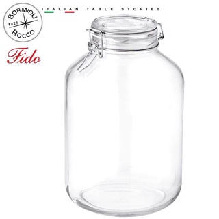 Hũ thủy tinh nắp cài kín hơi Fido 5000ml Bormioli Rocco Italy