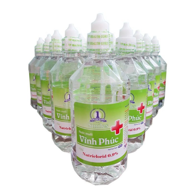 Nước muối sinh lý Vĩnh Phúc 500ml - 1000ml