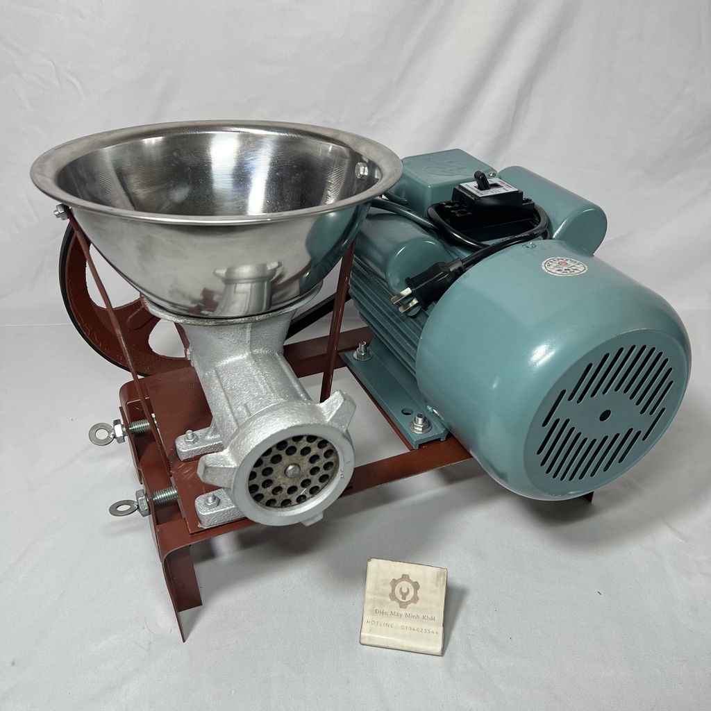 Máy đùn thịt| Cối đùn thịt 12 đầy đủ mô tơ 1.1kw | Cối xay xương,xay cổ gà, xay cua
