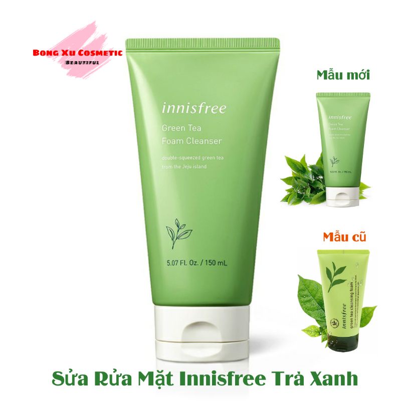 Sữa Rửa Mặt INNISFREE Trà Xanh Làm Sạch Sâu Ngăn Ngừa Mụn 150ML (CHÍNH HÃNG HÀN QUỐC)