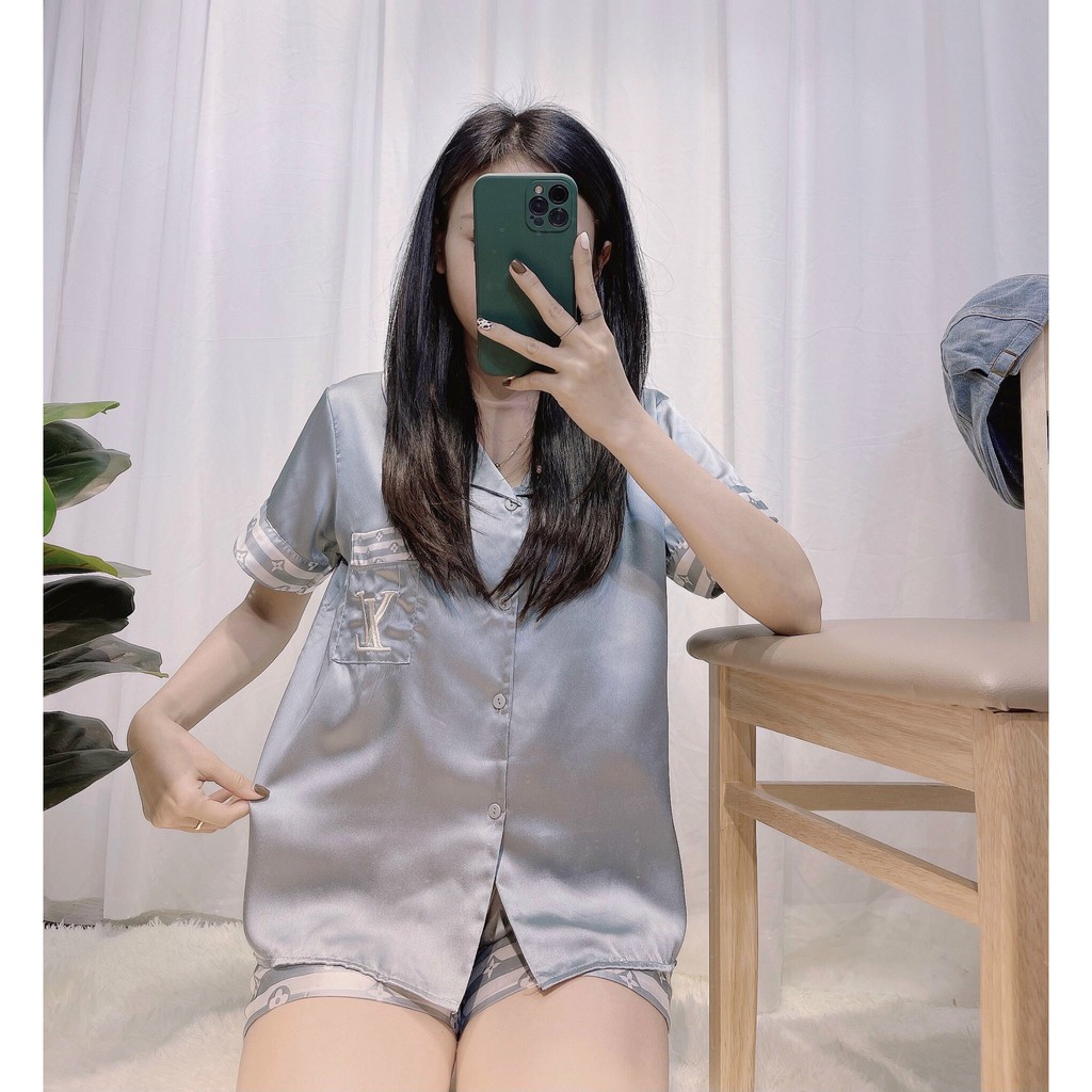 Bộ Đồ Pijama- Bộ Đùi Lụa Satin Hàng Cao Cấp Loại 1 | BigBuy360 - bigbuy360.vn