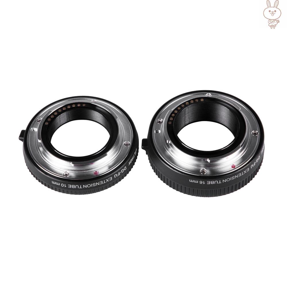 OL Viltrox DG-FU Auto Focus AF Extension Tube Ring 10mm 16mm Set Metal Mount for Fujifilm X Mount Macro Lens