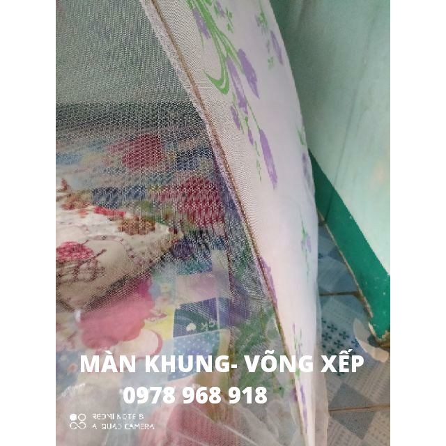 màn rút người lớn 1m8x2m, mùng ngủ xếp gọn