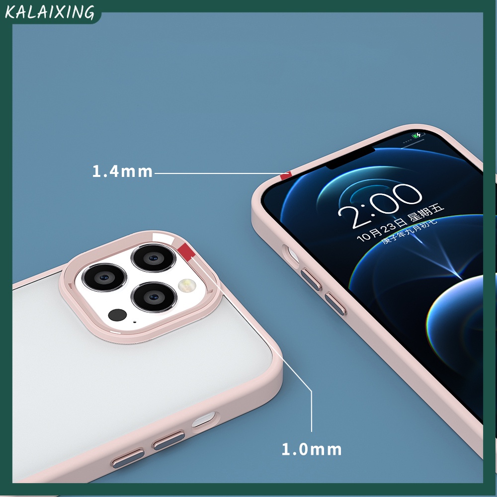 Ốp Điện Thoại Trong Suốt Khung Kim Loại Cho iPhone 13 ProMax 12 Pro MAX 11 XS MAX
