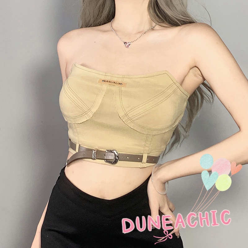 DUNEA Áo Ống Thiết Kế Quyến Rũ Cho Nữ