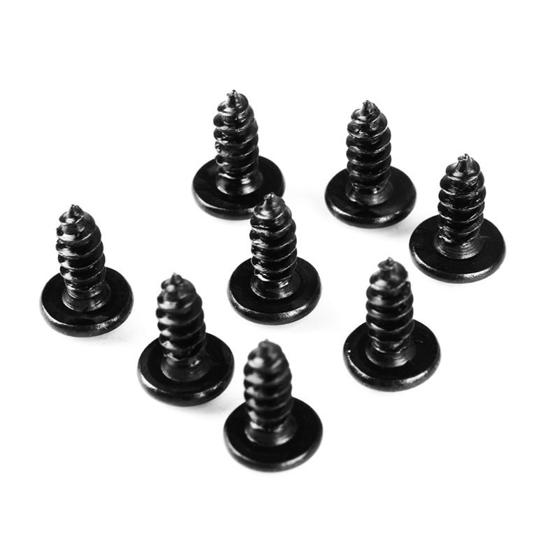 ♡♡♡ 100PCS M3 Black Steel Pan Oval Head Cutting Screws Round Head Self Tapping Thread Kit for 3D Printer Parts Accessories