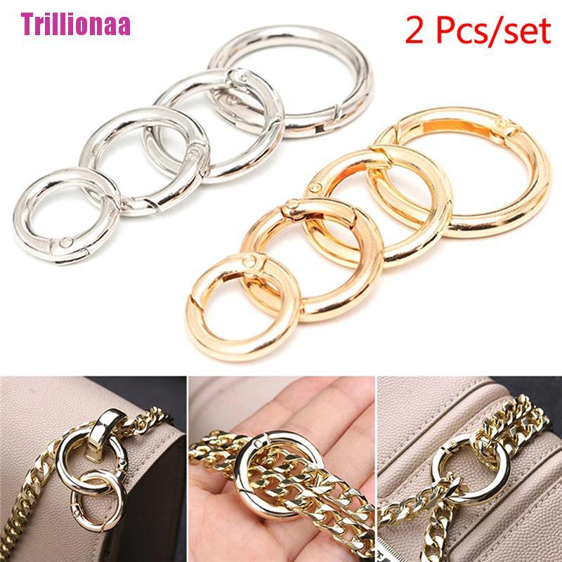 Bộ 2 Móc Khóa Chữ O Bằng Kim Loại Cho Túi Xách / Ví Cầm Tay