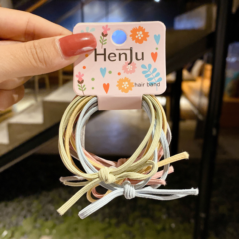 Dây buộc tóc co giãn thiết kế đơn giản phong cách Hàn Quốc thời trang cho nữ