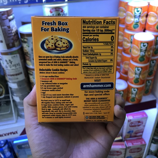 [DATE 10/2022] Bột Baking Soda Arm&Hammer Đa Công Dụng Nhập Khẩu Mỹ 454g