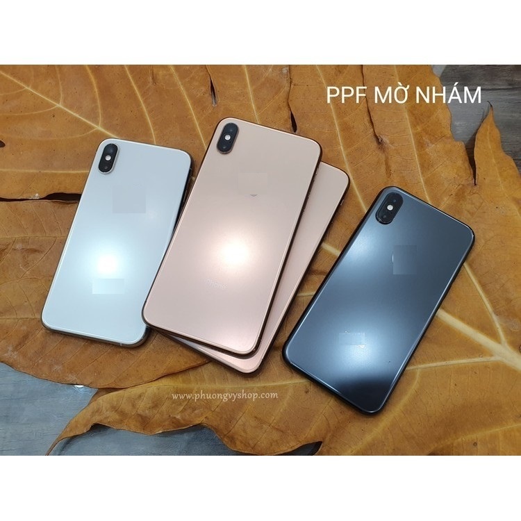 Miếng dán PPF chống vân tay mặt sau cho iPhone X/ Xs/ XR/ Xs Max