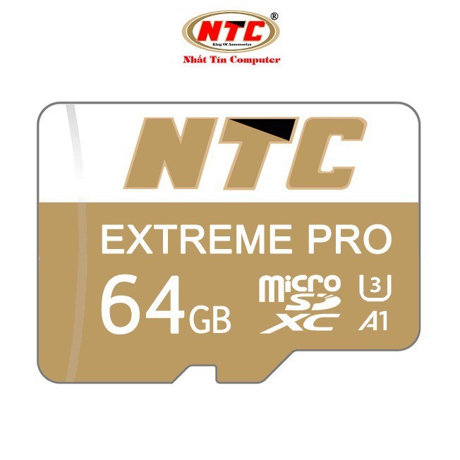 Nơi▼✶☏Thẻ nhớ microSDXC NTC Extreme Pro 64GB A1 U3 4K R95MB/s W45MB/s (Gold) | BigBuy360 - bigbuy360.vn