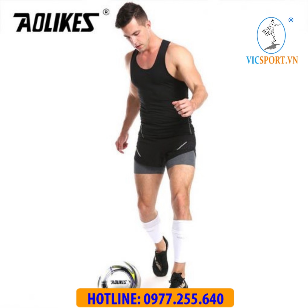 Tất Ống Đồng Aolikes, Tất Bảo Vệ Ống Đồng Aolikes Co Giãn Thoáng Khí - Vicsport