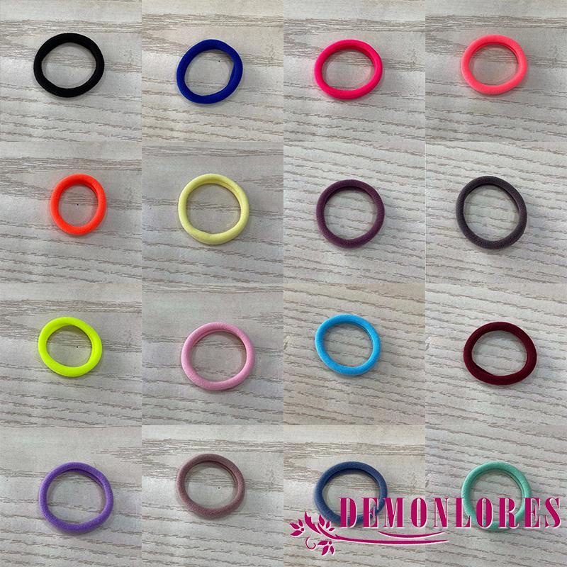 Dây buộc tóc co giãn màu kẹo không đường may thời trang cho nữ