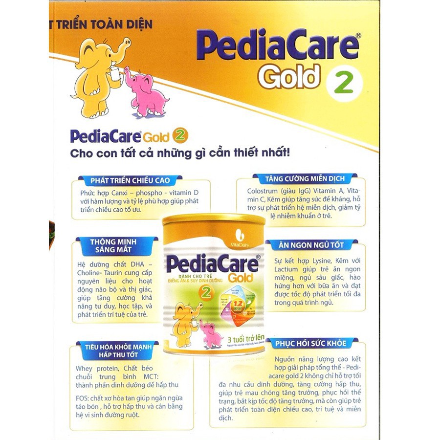Sữa Pediacare Gold số 2 hộp 900g