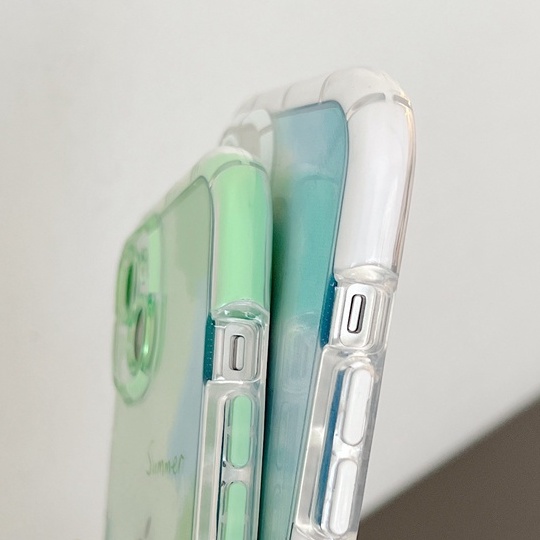 Ốp Điện Thoại TPU Mềm Màu Gradient Phát Quang Có Đệm Khí Chống Trầy Xước / Rơi Vỡ / Bụi Bẩn Cho Iphone 11 13 12 Pro XR XSmax
