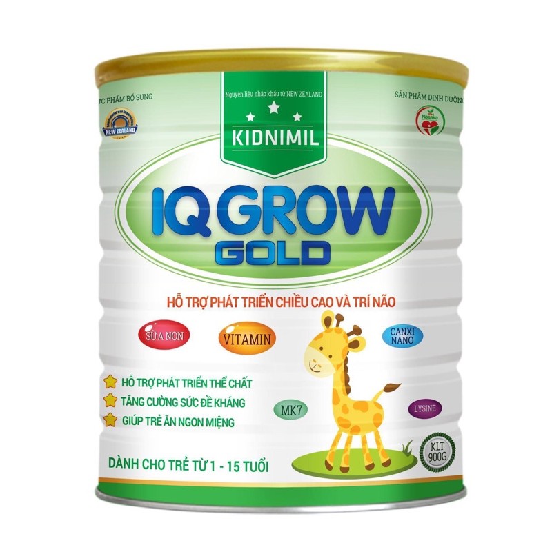 SỮA KIDNIMIL IQ GROW GOLD 900G