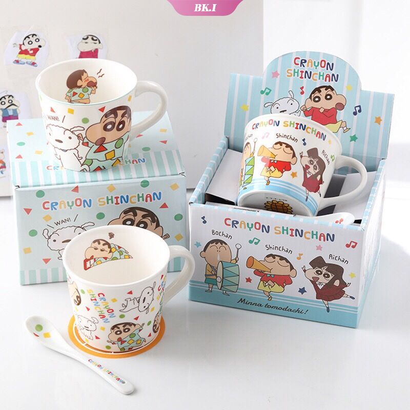 Cốc Sứ Uống Sữa / Cà Phê In Hoạt Hình Cậu Bé Bút Chì Shin-Chan Đáng Yêu Ku2
