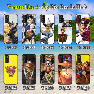 Ốp lưng Vsmart Live 4 dẻo đen in hình One Piece