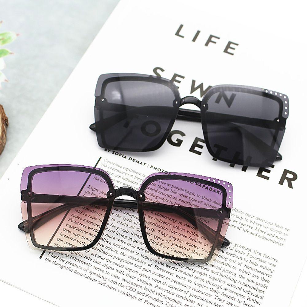 TWINKLE Kính Mát Gọng Vuông Chống Bức Xạ Phong Cách Hàn Quốc Cho Nữ