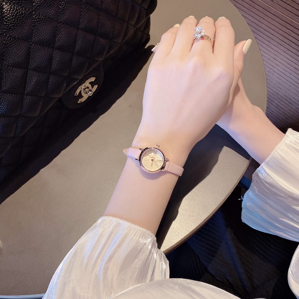[Mã BMLTA50 giảm 10% đơn 150K] Đồng hồ nữ dây da Julius Ja-979 nâu | BigBuy360 - bigbuy360.vn