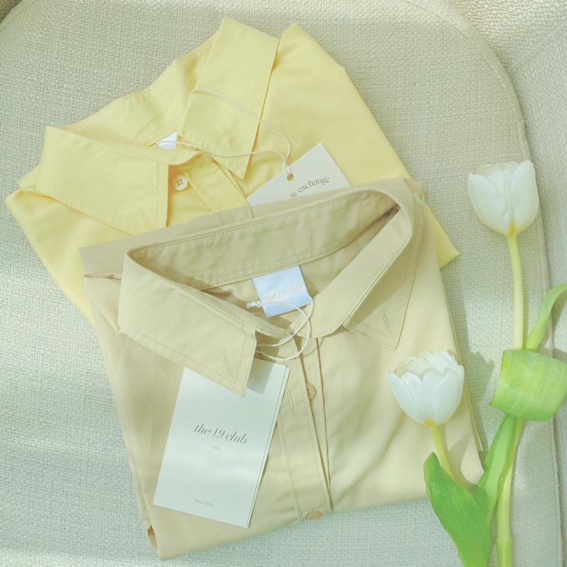 THE19CLUB - Áo sơ mi cotton dài tay cơ bản 13 màu sắc - Oxford Shirt