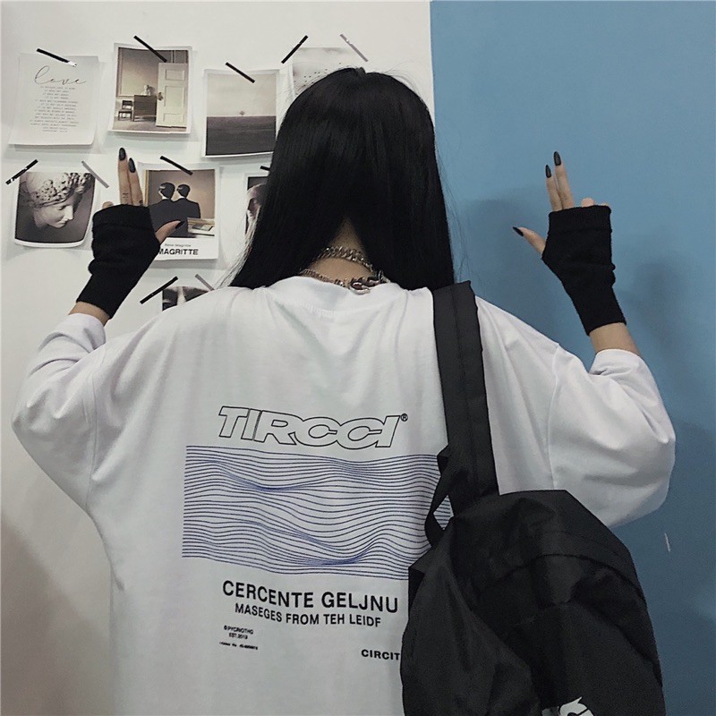 Áo Thun Tay Lỡ TIRCCI màu ĐEN/TRẮNG /Nam nữ unisex/FREESHIP 99K ❤️