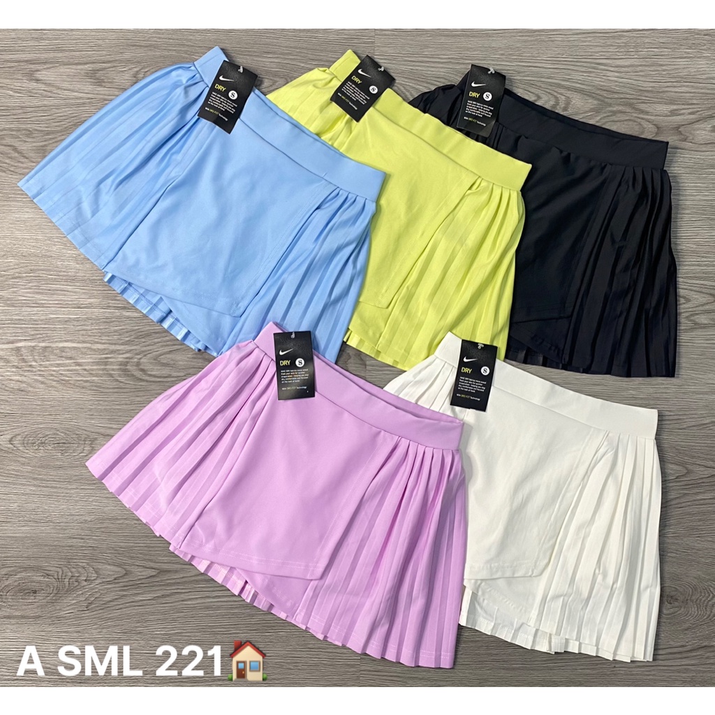 Chân Váy Thể Thao Nữ Chơi Tennis, Cầu Lông, Golf Cao Cấp 2 Lớp Có Túi - VXL02