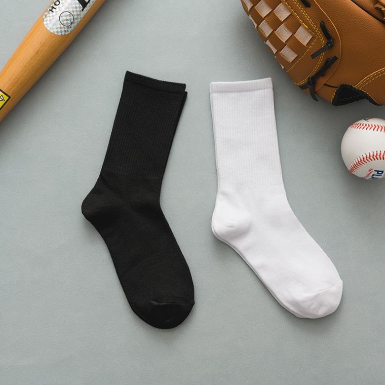 Tất Cotton Cổ Cao Màu Trơn In Chữ Xx Cho Nam Và Nữ