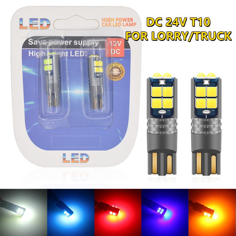 Set 2 Đèn LED Lymoyo 24V T10 12V Led W5W T10 168 194 Cho Xe Hơi