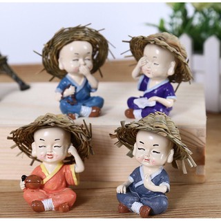 TƯỢNG CẦM KỲ THI HỌA ĐỘI MŨ RƠM (Gia Rẻ+Giao Hàng Nhanh)