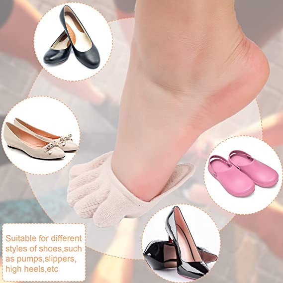 Vớ Đệm Nửa Bàn Chân Mềm Mại Chống Mòn Thoải Mái Dùng Mang Giày Cao Gót Cho Nữ