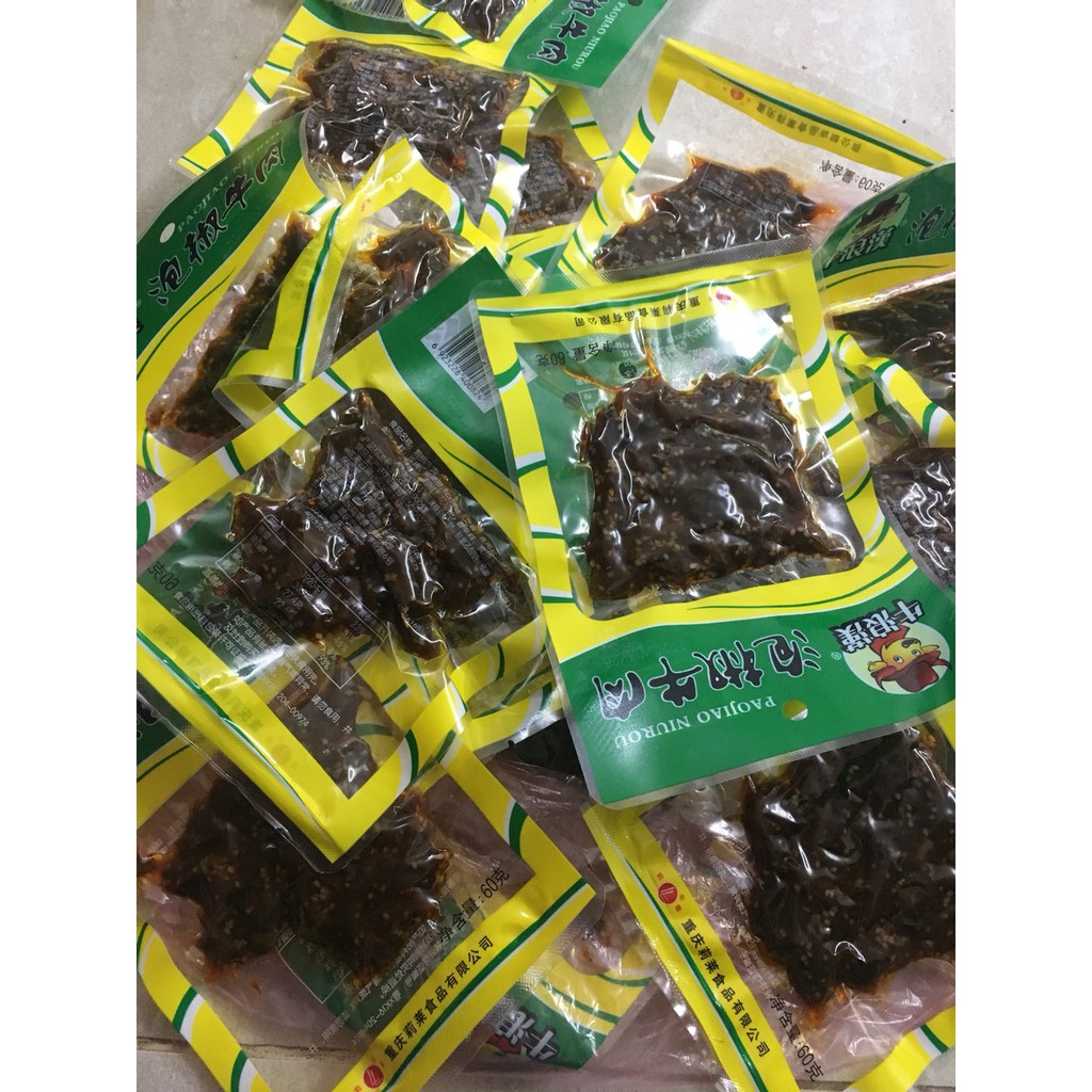 [BÃO SALE] Thịt Bò Khô Trùng Khánh Ướp Vị Siêu Ngon - Gói To 60gr | BigBuy360 - bigbuy360.vn