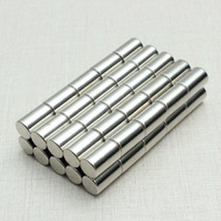 Nam châm viên 6x10mm trắng đất hiếm