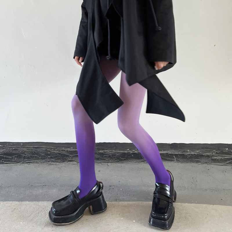 Quần Tất Màu Sắc Gradient Phong Cách Gothic Lolita Cho Nữ