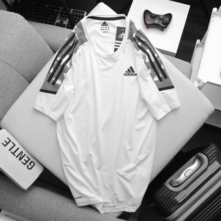 Áo thun lạnh thể thao nam adidas 3 sọc vải thể thao clima hoạ tiết vai 7 màu cực mát có big size