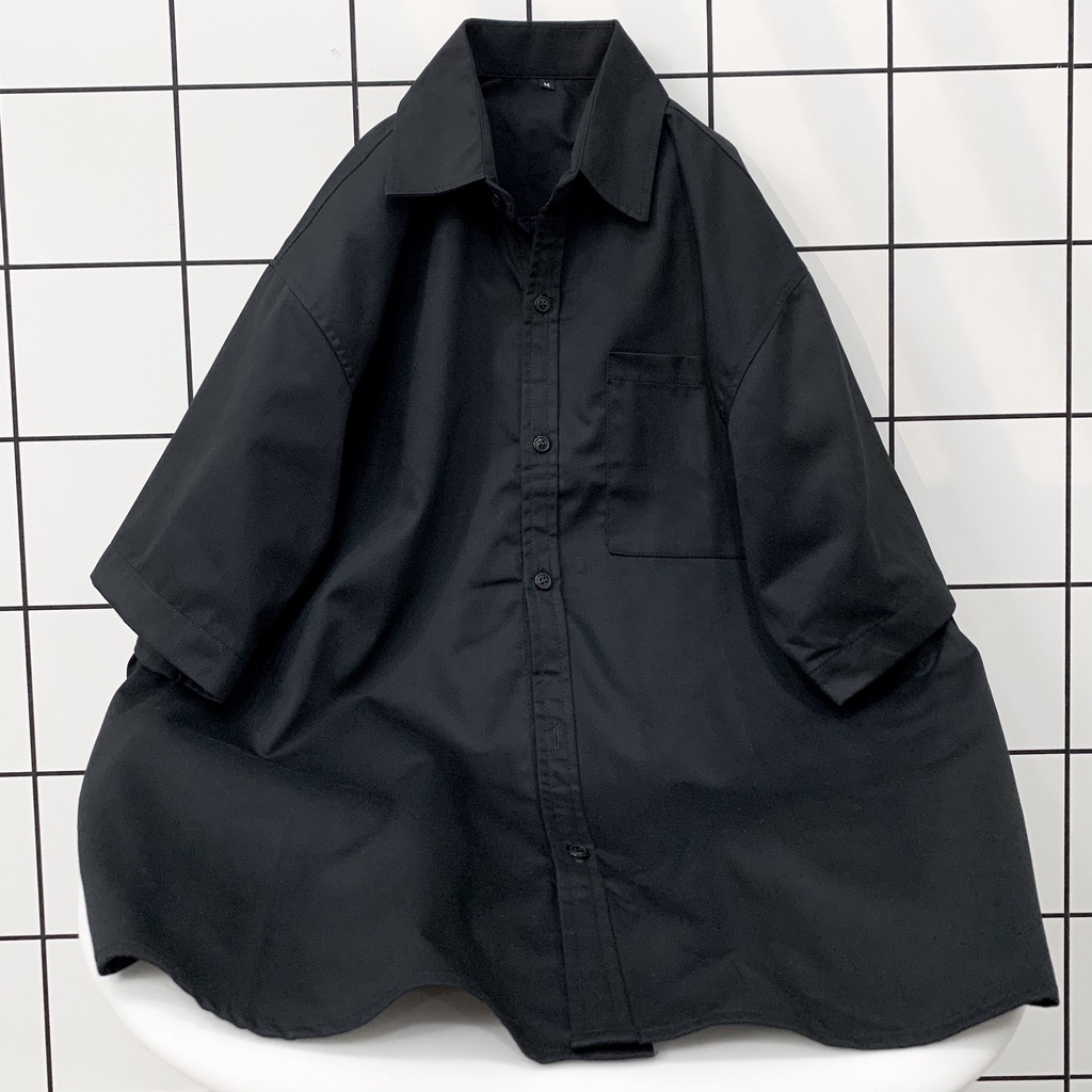 Áo Sơ Mi Tay Ngắn MET Form Rộng Phong Cách Ulzzang - Tuni store