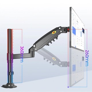 Giá Treo Màn Hình Máy Tính NB - H80 [ Dùng cho Màn Hình 14" - 27" ]  - [ Hàng Chính Hãng ]