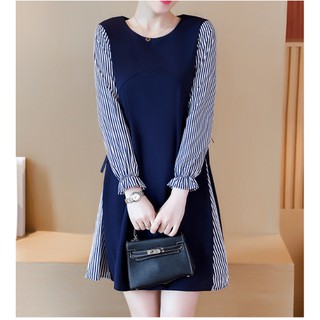 Đầm bầu công sở tay dài